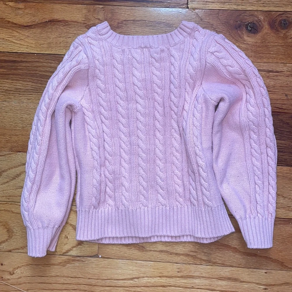 GAP Toddler 5T PINK Kids Cable-Knit Sweater 5T